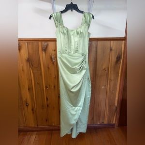 Handmade Sage Bridesmaid Dress